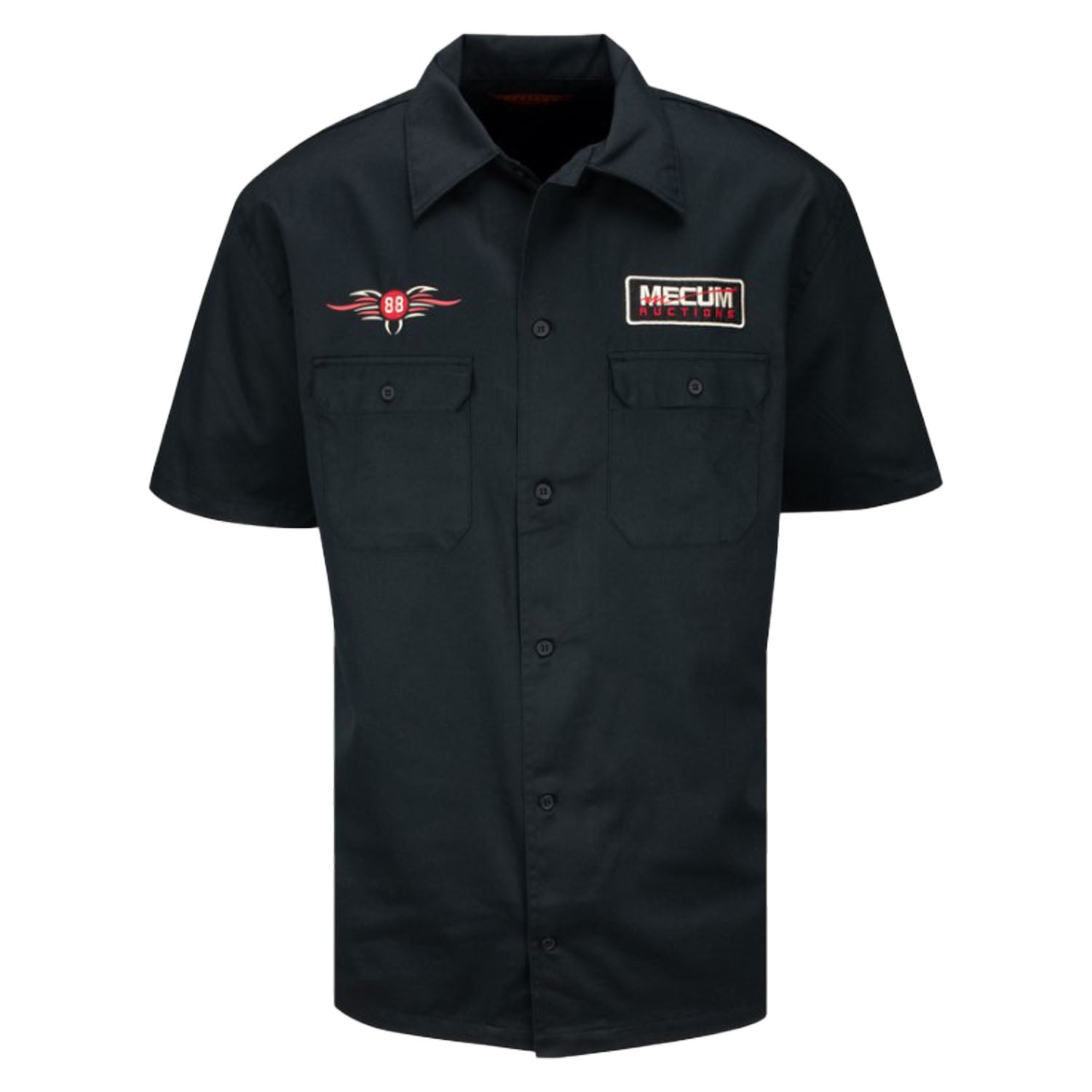 Mecum Auctions Black 1988 Throwback Button Down T-Shirt in Black - Back View