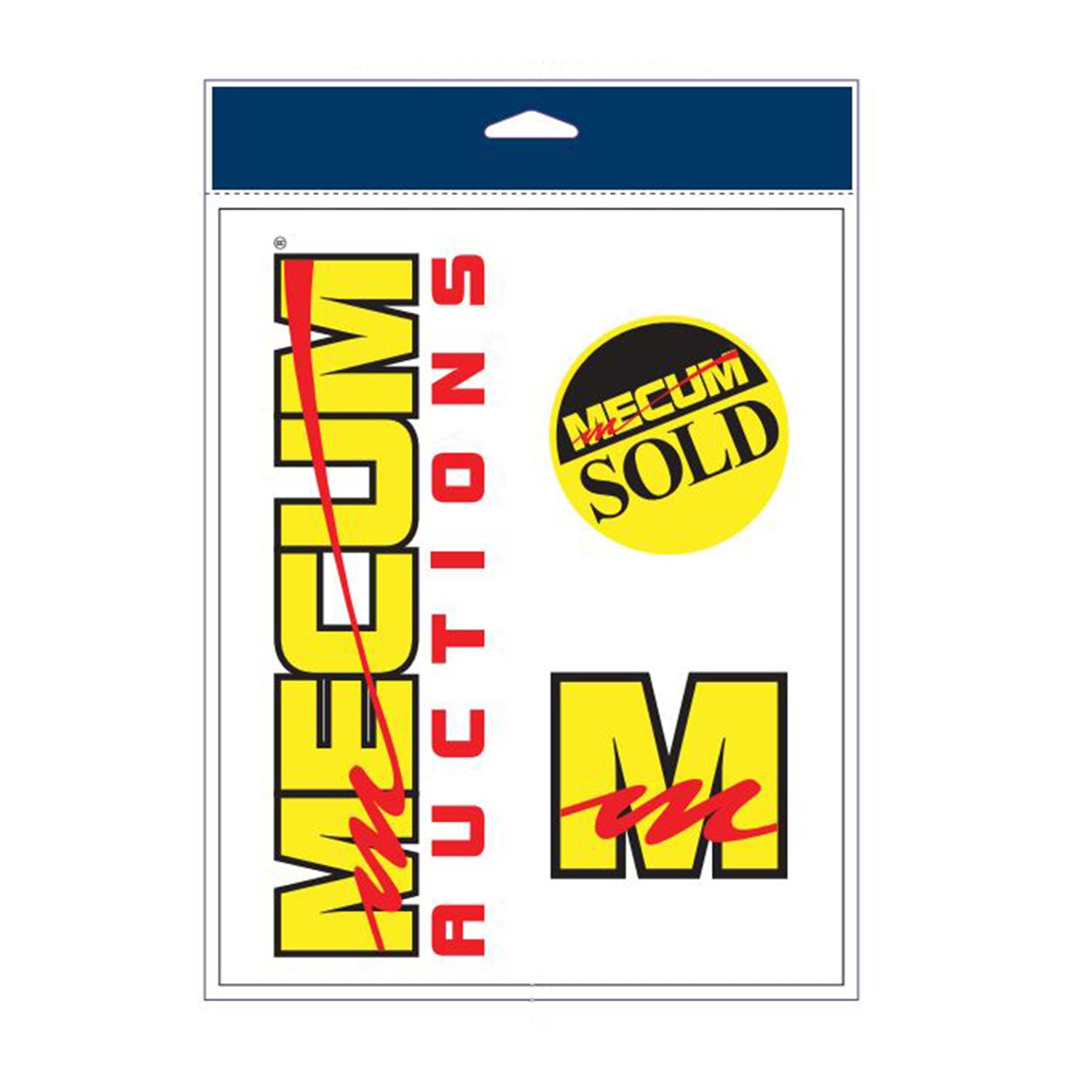Mecum Auctions 3 Pack Decal - Front View