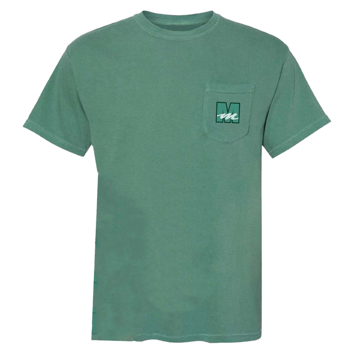 Mecum Auctions Light Green Retro Pocket T-Shirt - Front View