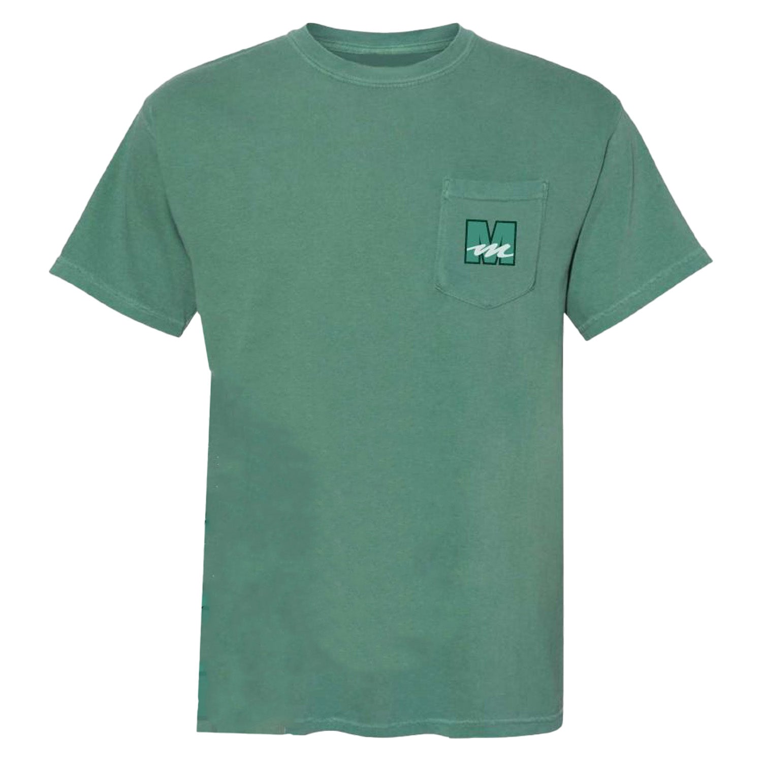 Mecum Auctions Light Green Retro Pocket T-Shirt - Back View