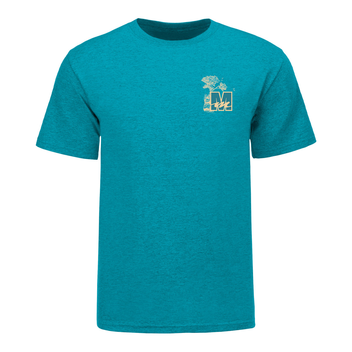 Mecum Auctions Teal Monterey Event T-Shirt - Front View