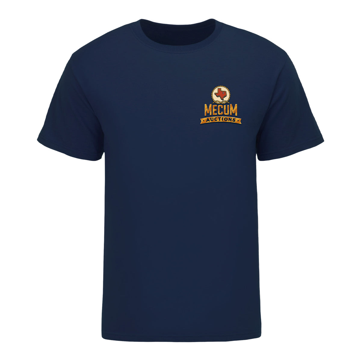 Mecum Auction Navy Dallas Event T-Shirt - Front View