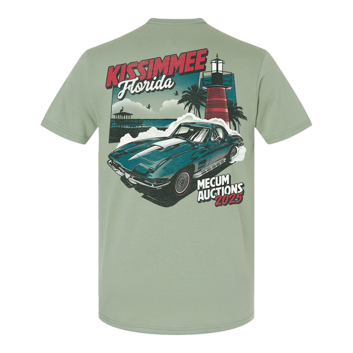 Mecum Auctions Sage Green Kissimmee City Event T-Shirt