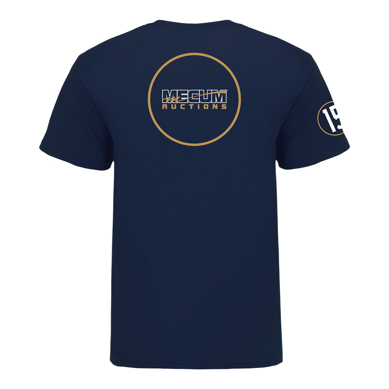 Mecum Auction Navy GT/109 Indy Event T-Shirt - Back View
