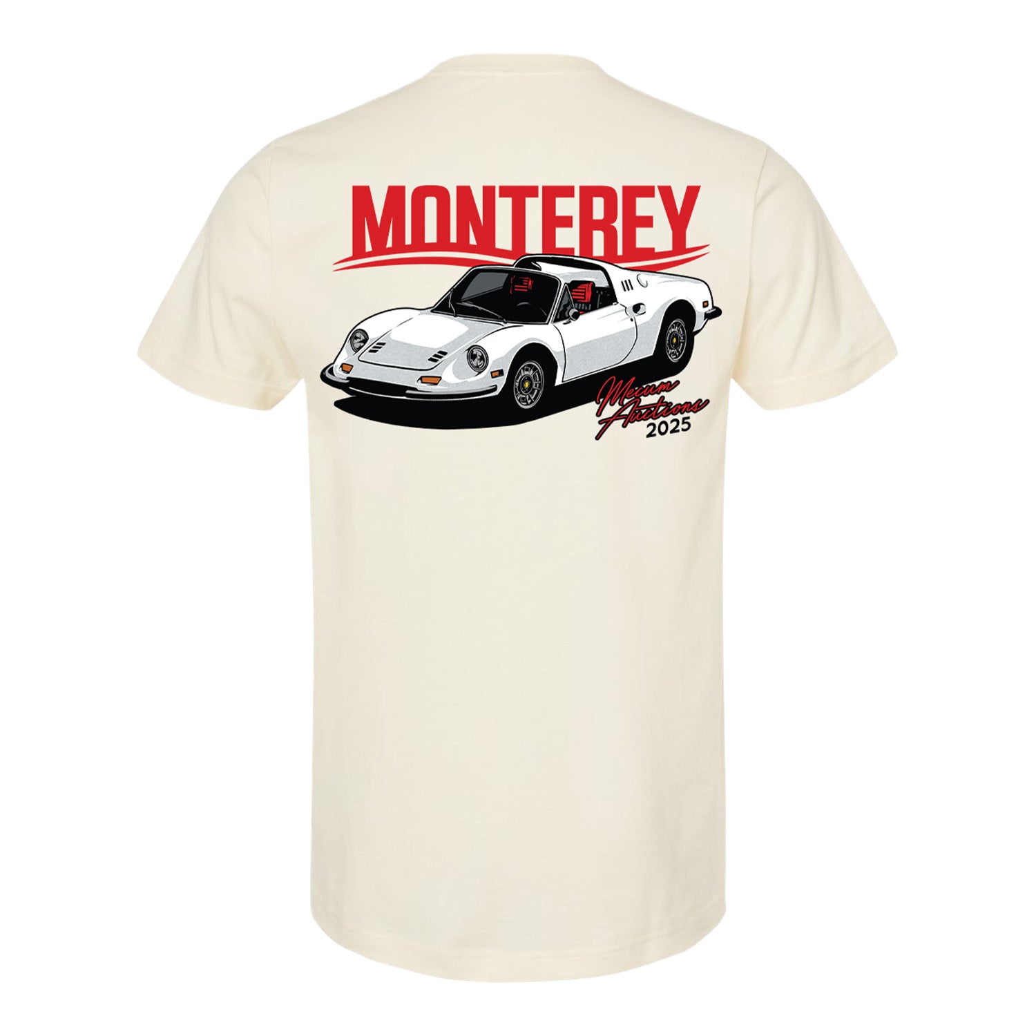Mecum Auction Natural Monterey Event T-Shirt - Back View