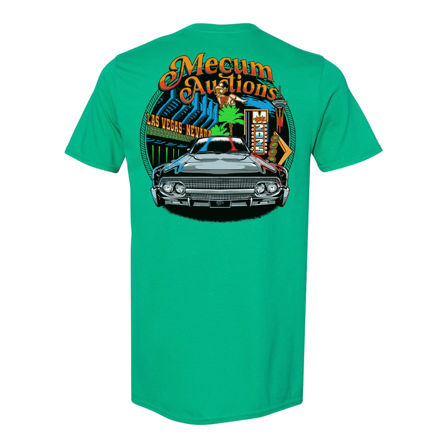2025 Mecum Auctions Vegas Event T-Shirt - Back View