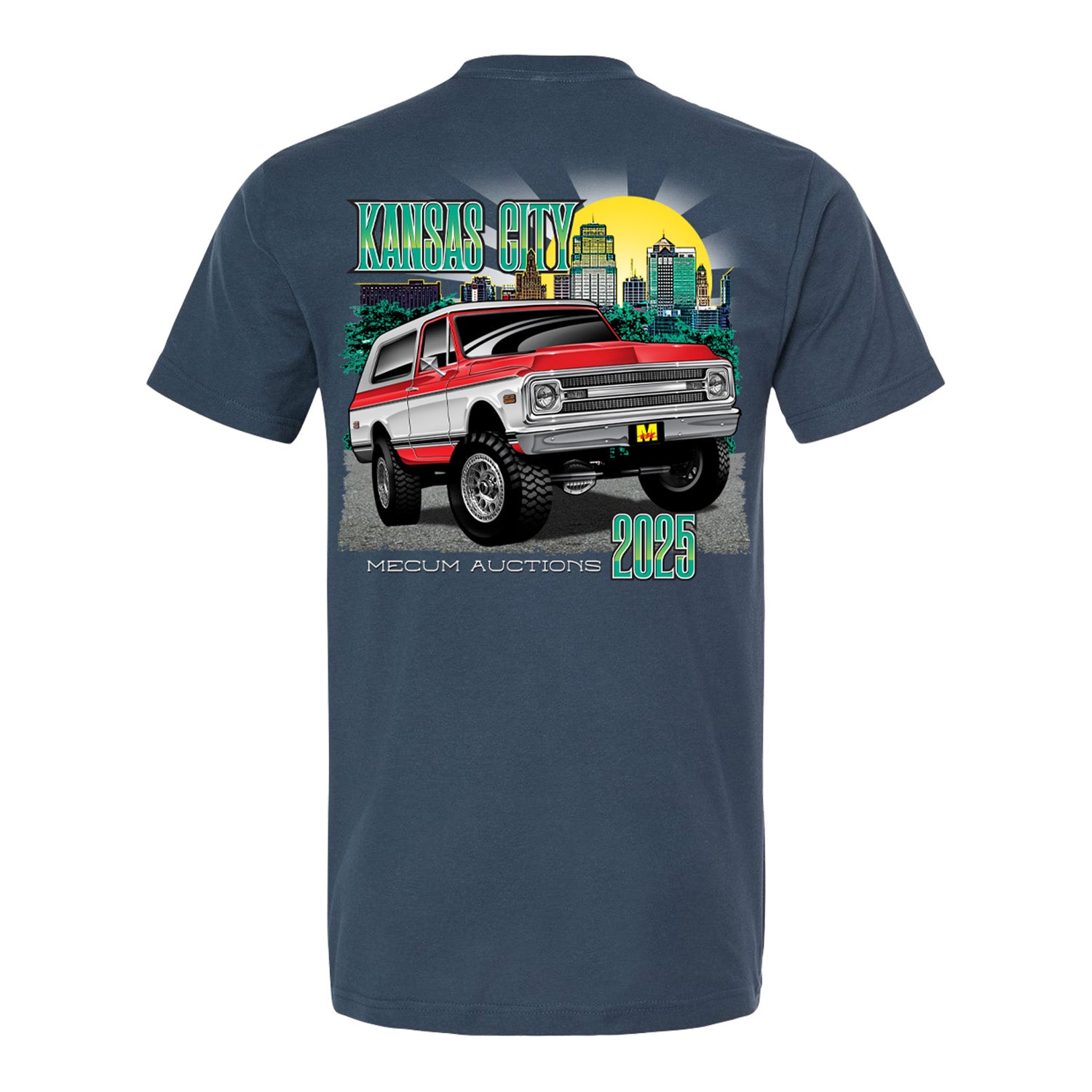 2025 Mecum Auctions Kansas City Event T-Shirt - Back View
