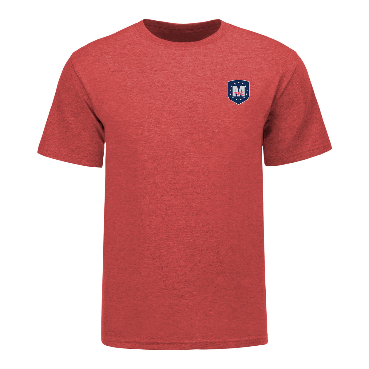 Mecum Auctions 2026 Indianapolis Event T-Shirt in Red - Front View