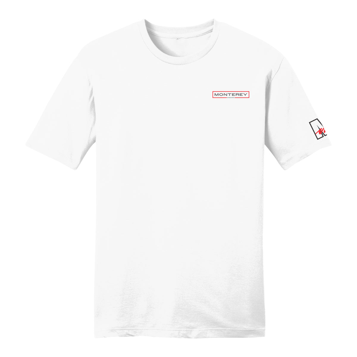 2026 MECUM Auctions Monterey Event Shirt in White - Front View