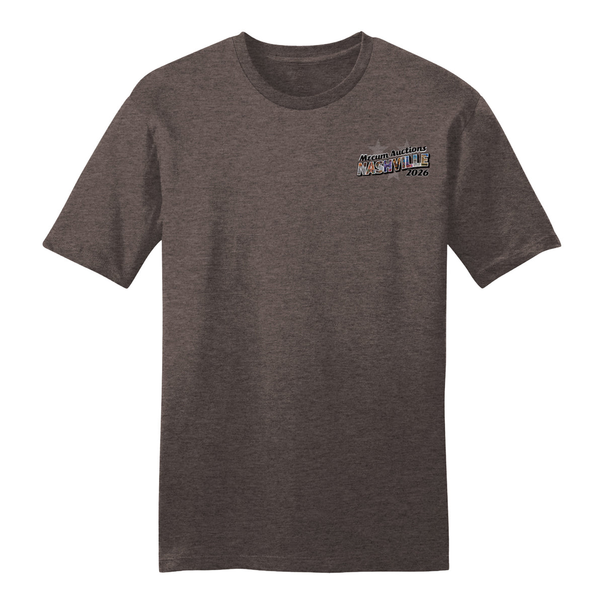 2026 MECUM Nashville Daytona Muscle Car Event Shirt in Black - Front View