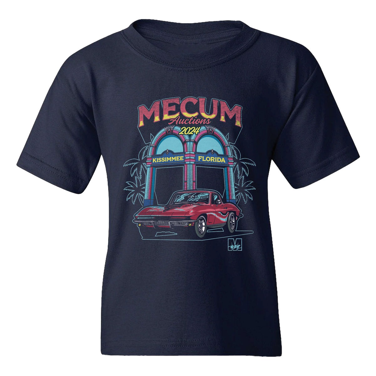 Mecum Auction Navy Kissimmee Featured Youth Event T-Shirt - Front View