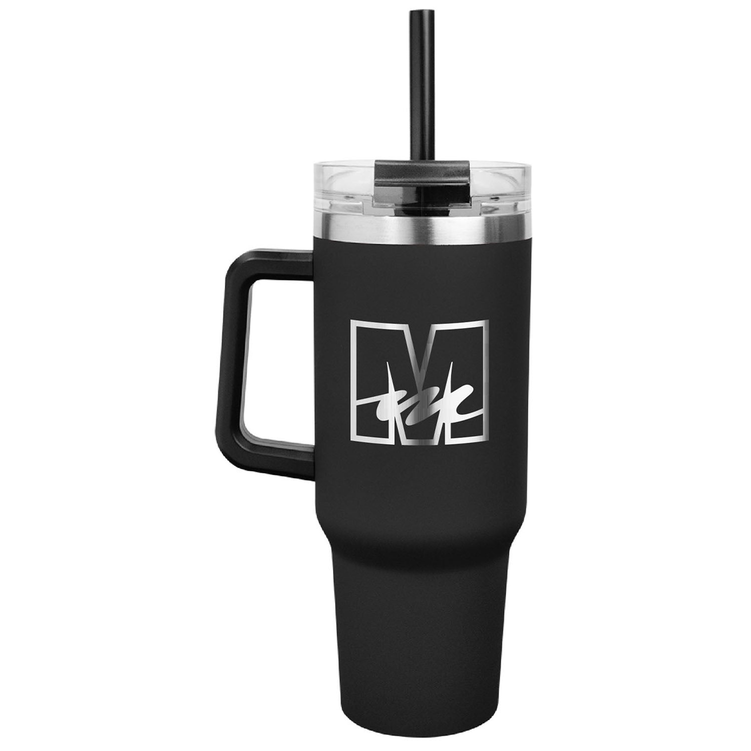 Mecum Auction Black Tumbler - Front View