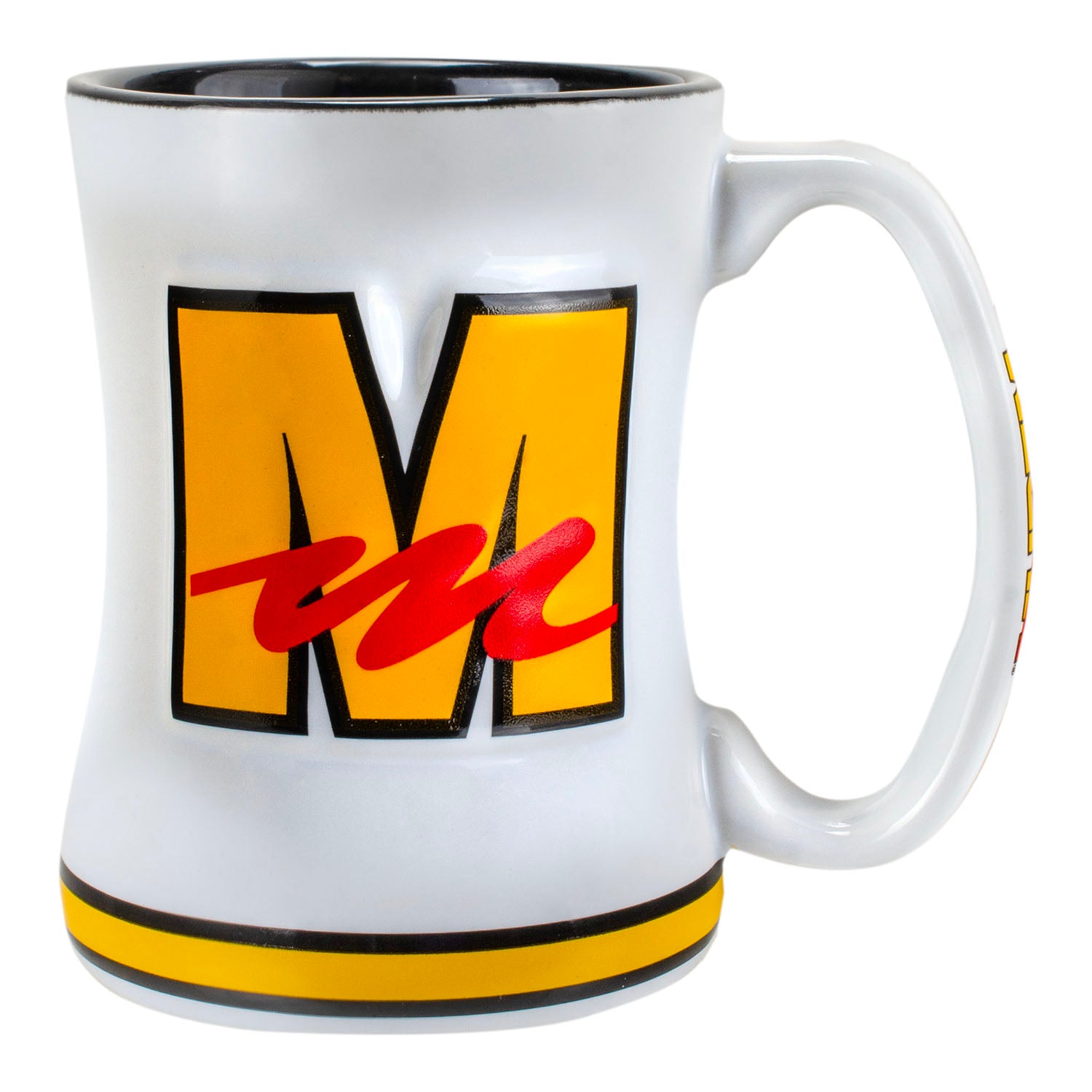Mecum Auctions Sculpted Mug - M Block Logo Side View