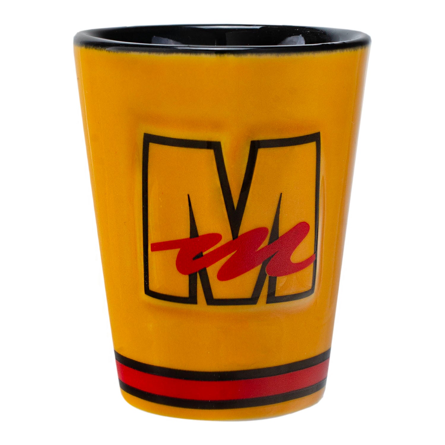 Mecum Auctions Sculpted Shot Glass - M Block Logo View