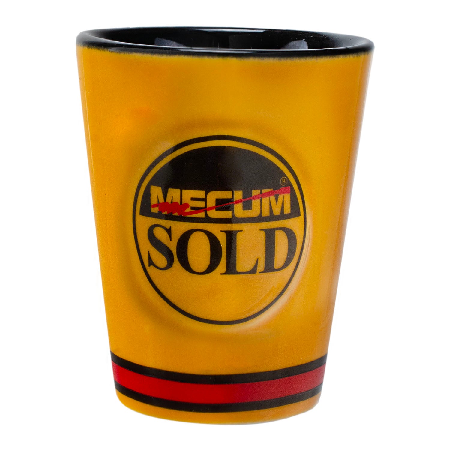 Mecum Auctions Sculpted Shot Glass - M Block Logo View