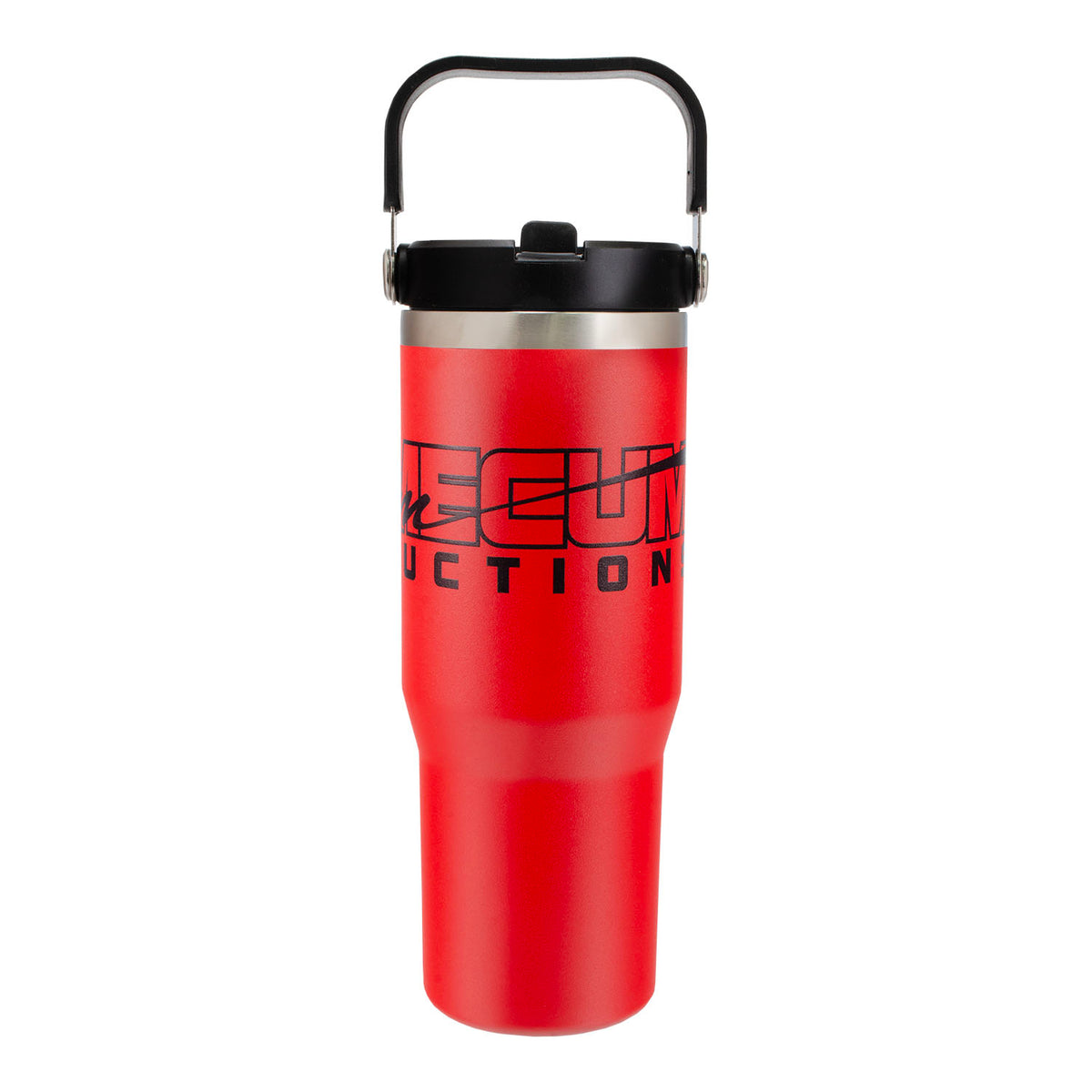 Mecum Auctions Red 30 oz Water Bottle - Front View