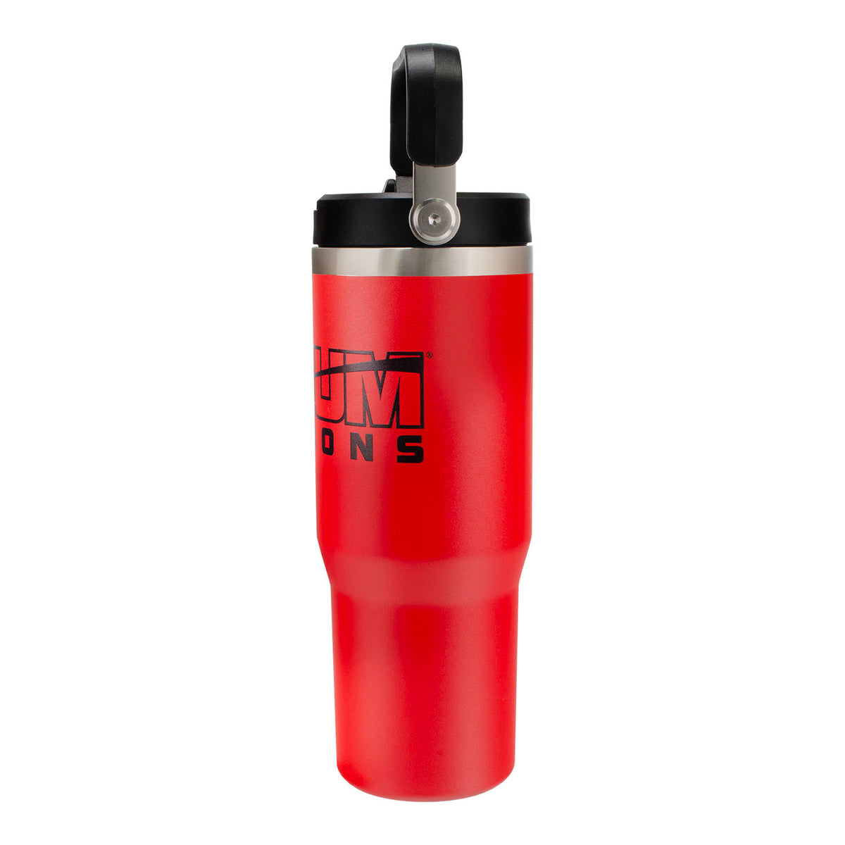 Mecum Auctions Red 30 oz Water Bottle - Angled Left Side View