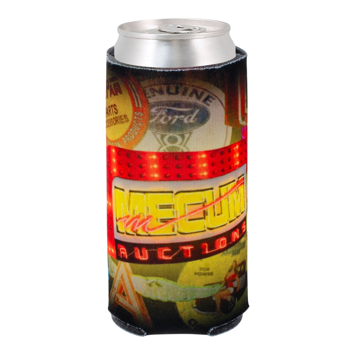 Mecum Auctions Road Art Slim Can Cooler - Front View