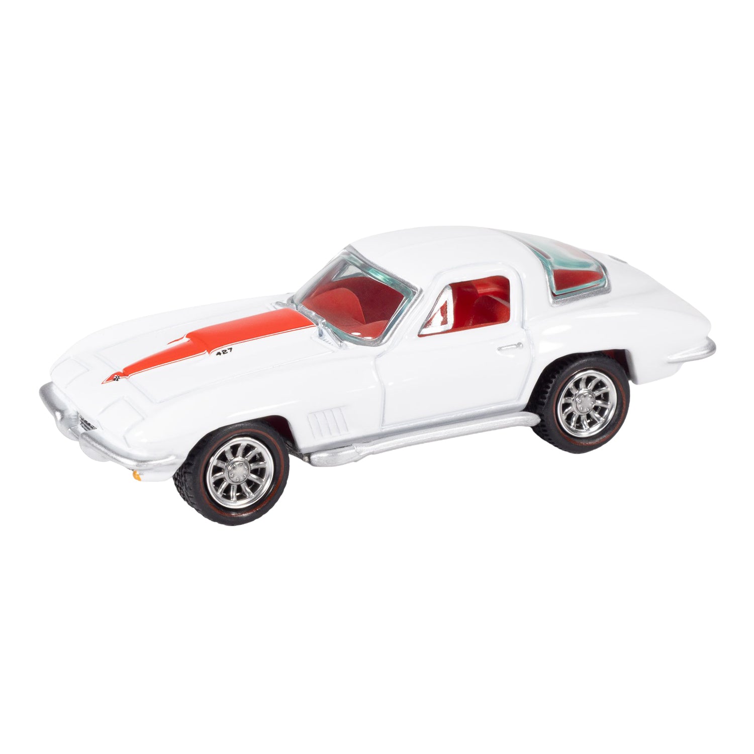 Mecum Auctions '67 Chevy Corvette White 1:64 Die-Cast - Close Up View