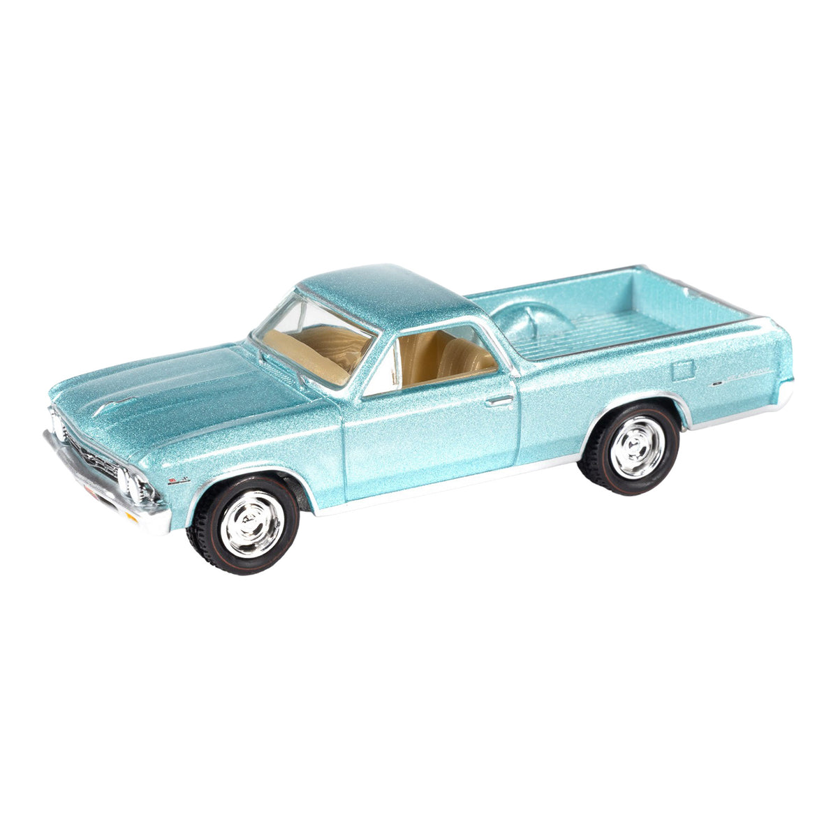 Mecum Auctions '66 Chevy El Camino Turquoise 1:64 Die-Cast - Front View
