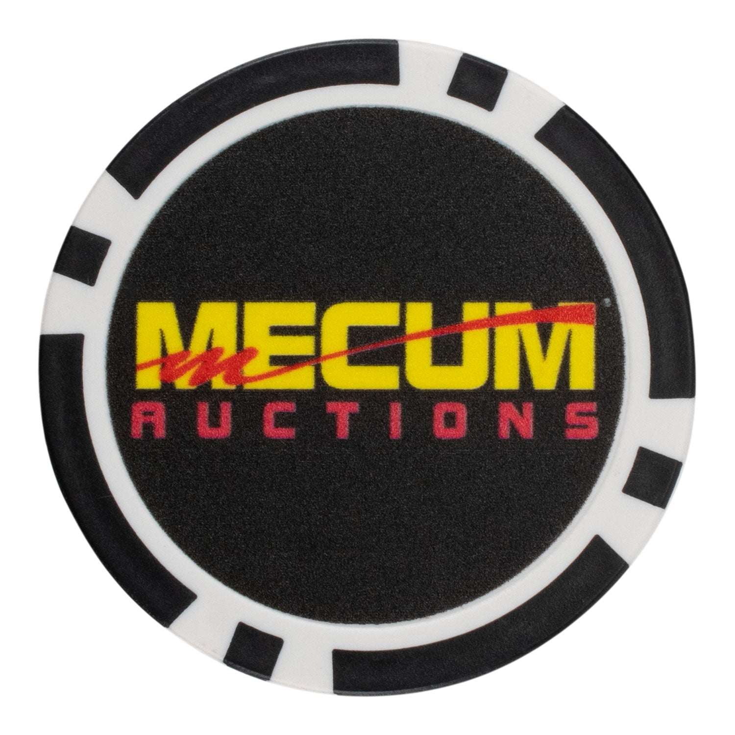 Mecum Auctions Poker Chip Ball Marker - Front View