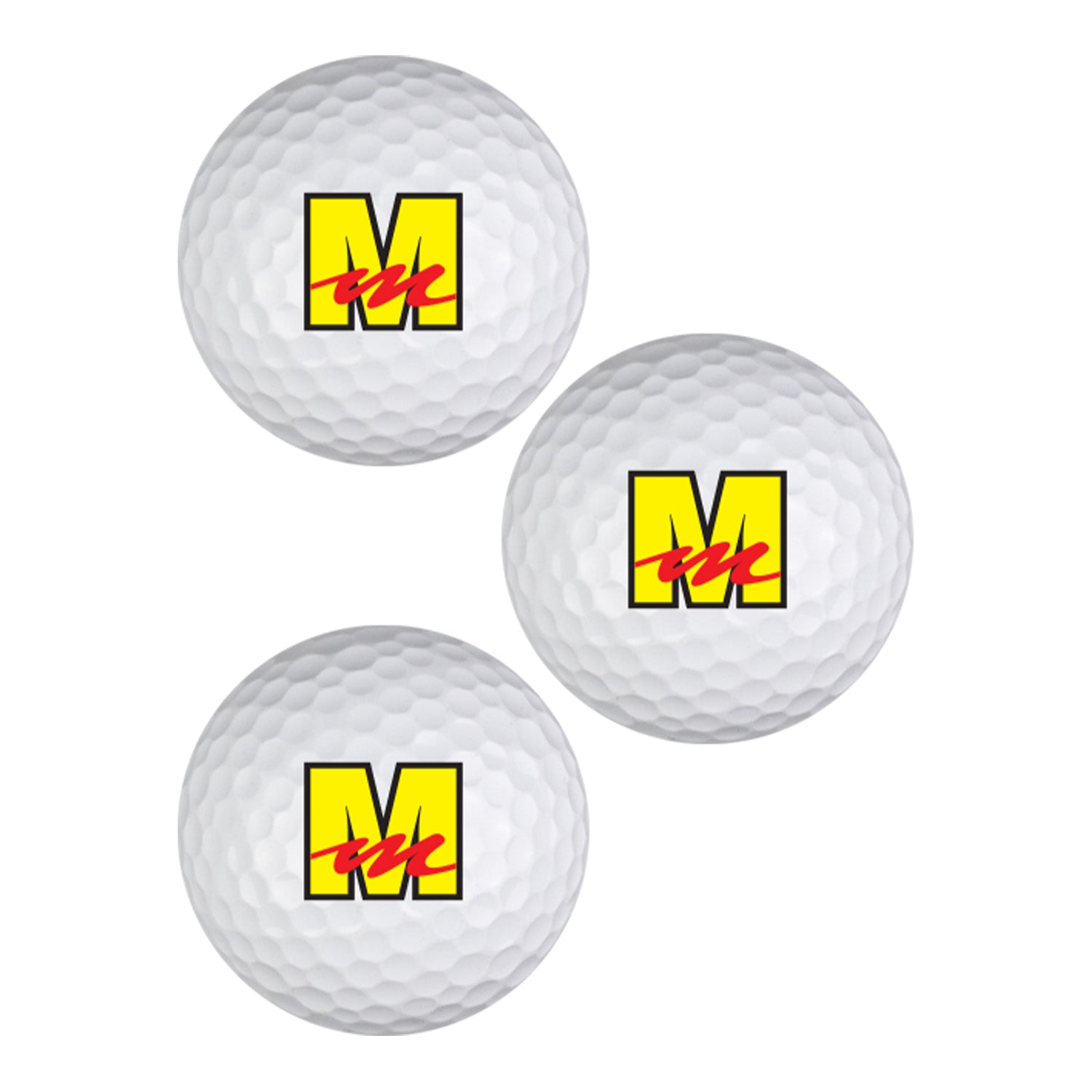 Mecum Auction Golf Ball 3 Pack - Front View