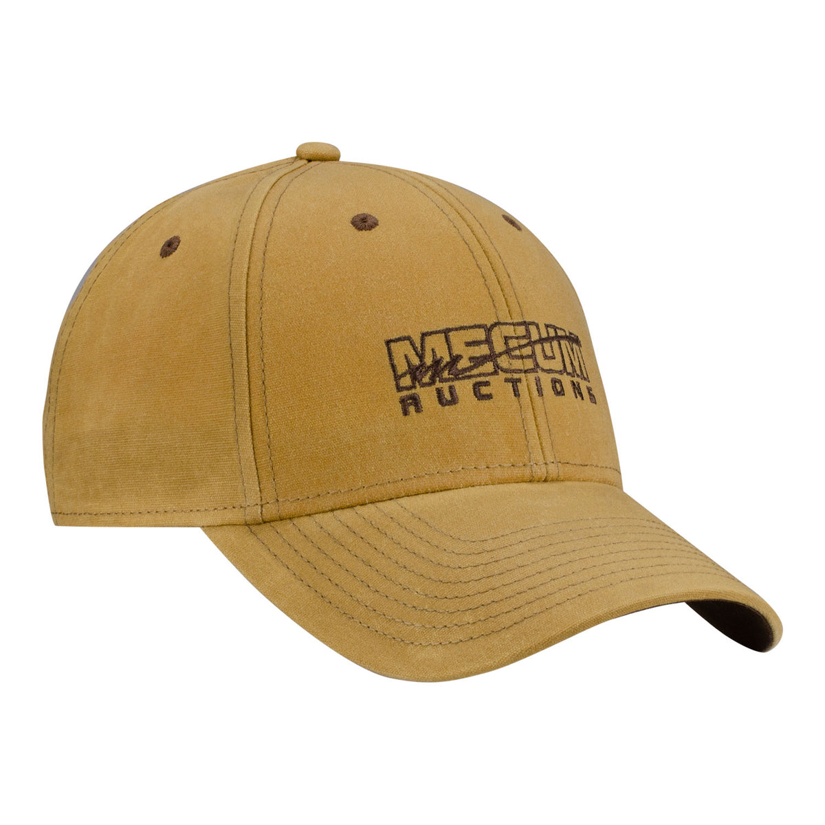 Mecum Auctions Oil Coated Canvas Hat in Tan - Front View