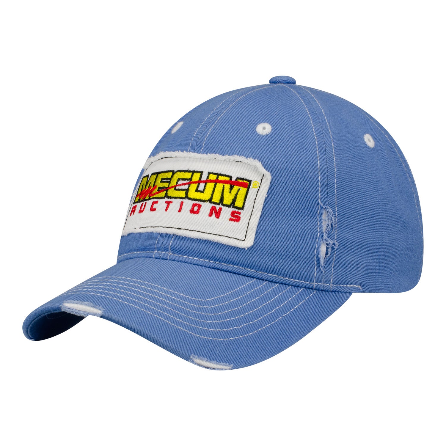 Mecum Auctions Ladies Denim Blue Distressed Hat - Angled Left Side View