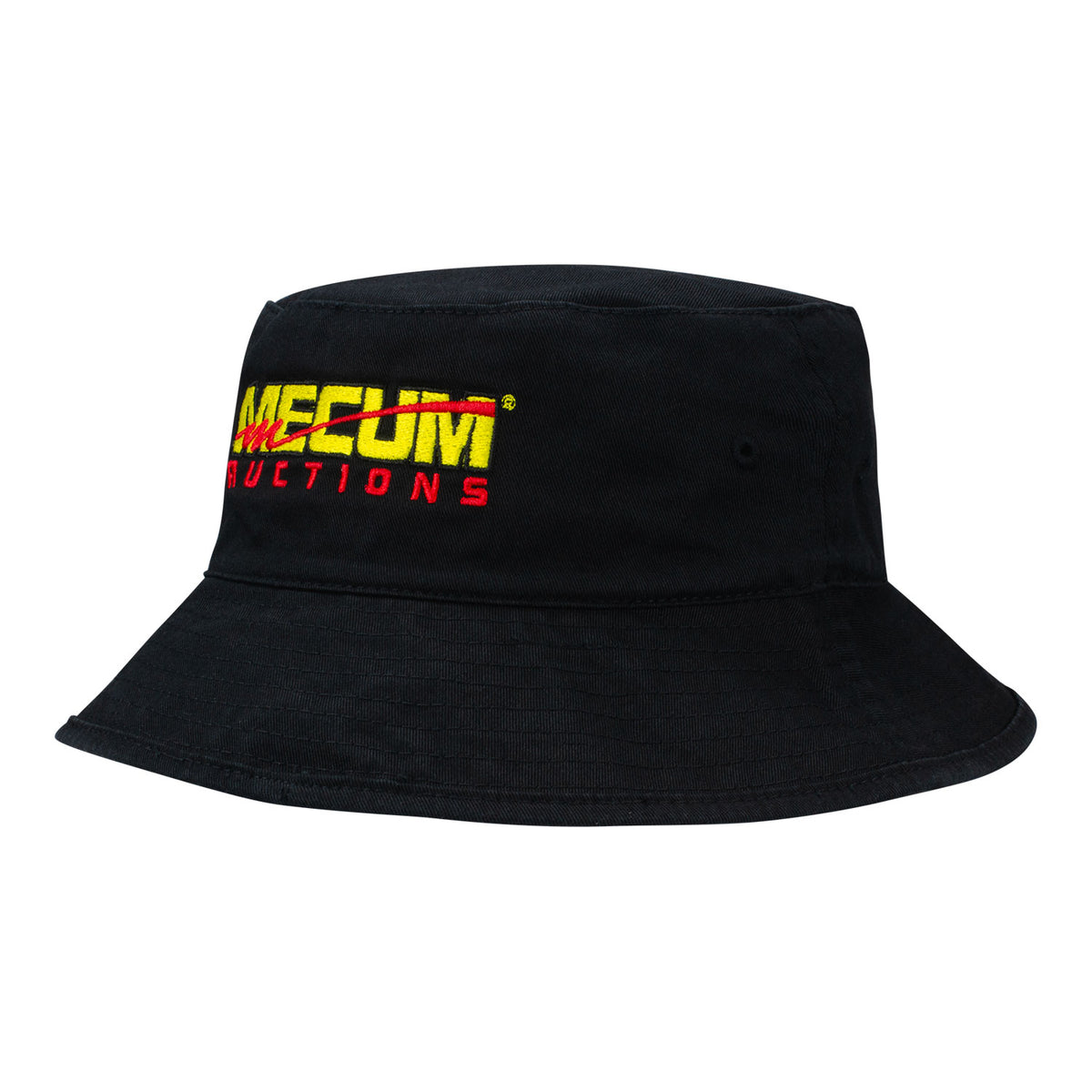 Mecum Auctions Black Reversible Bucket Hat - Front View