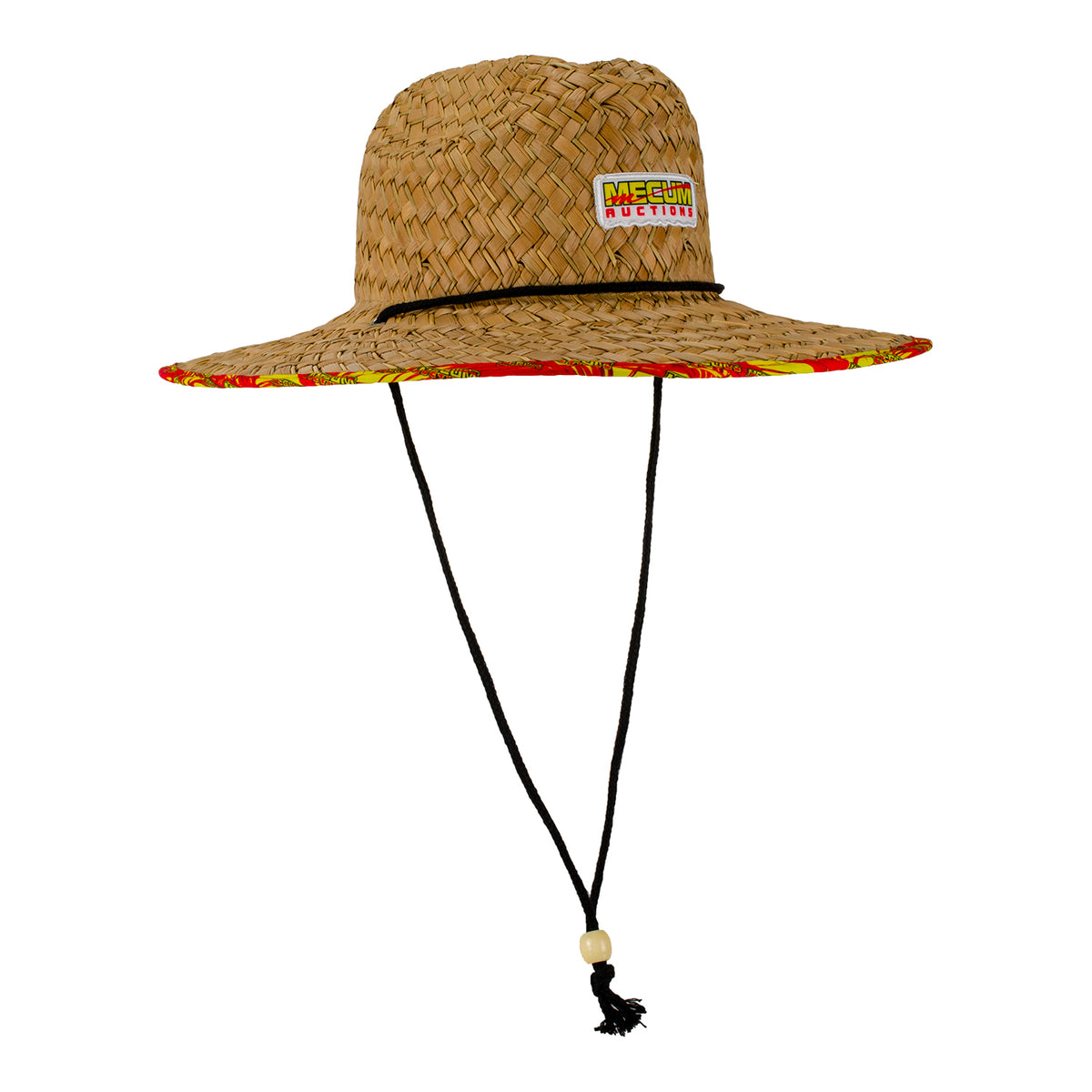 Mecum Auction Straw Hat in Brown - Angled Right Side View