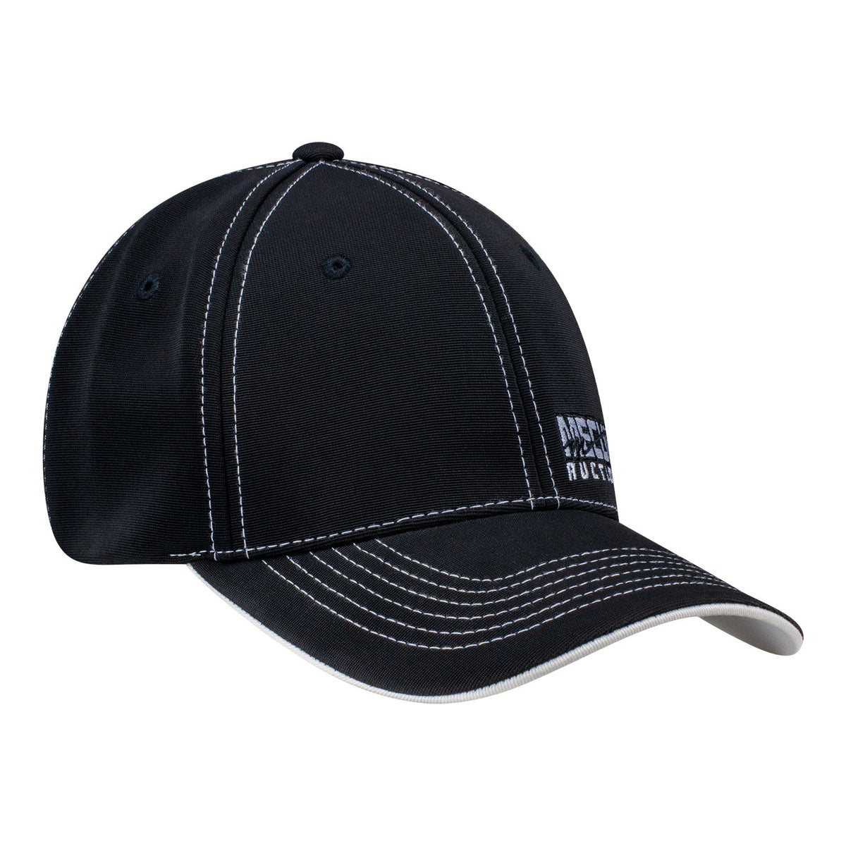 Mecum Auction Black Flex Contrast Hat - Angled Right Side View