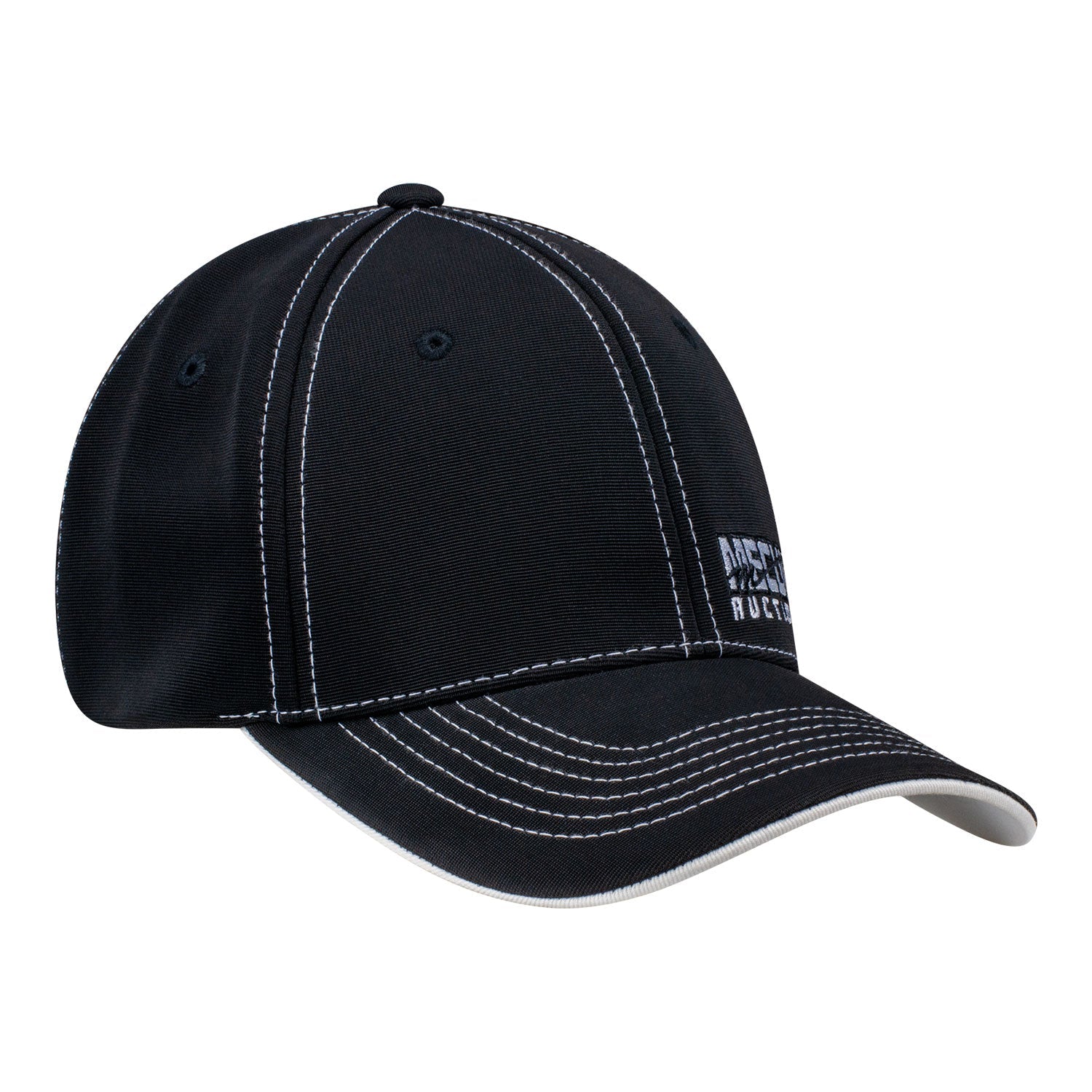 Mecum Auction Black Flex Contrast Hat - Angled Left Side View