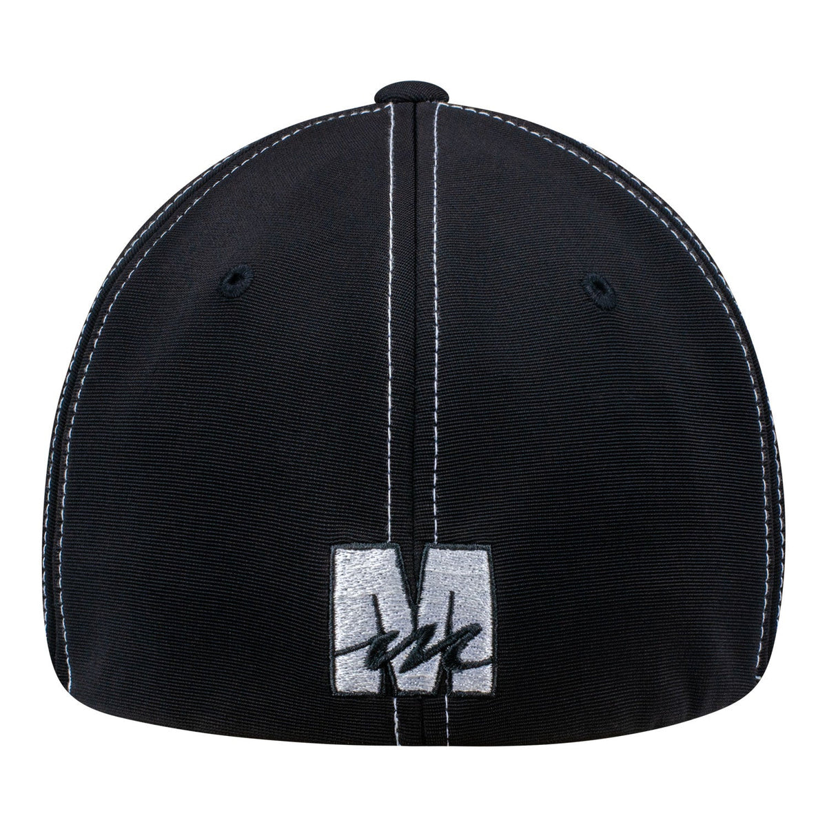 Mecum Auction Black Flex Contrast Hat - Back View