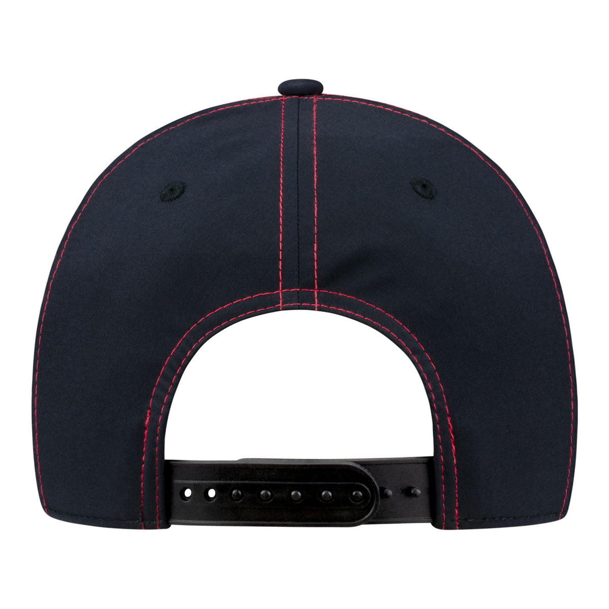 Mecum Auction Grey Structured Contrast Stitched Hat - Back View