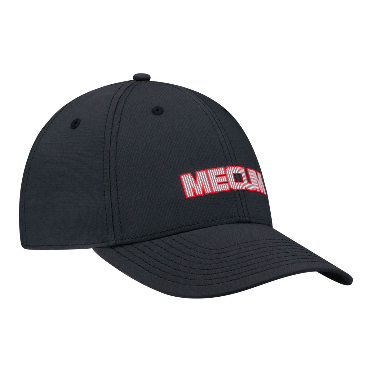 Mecum Auction Black TPU Applique Hat in black - front right view