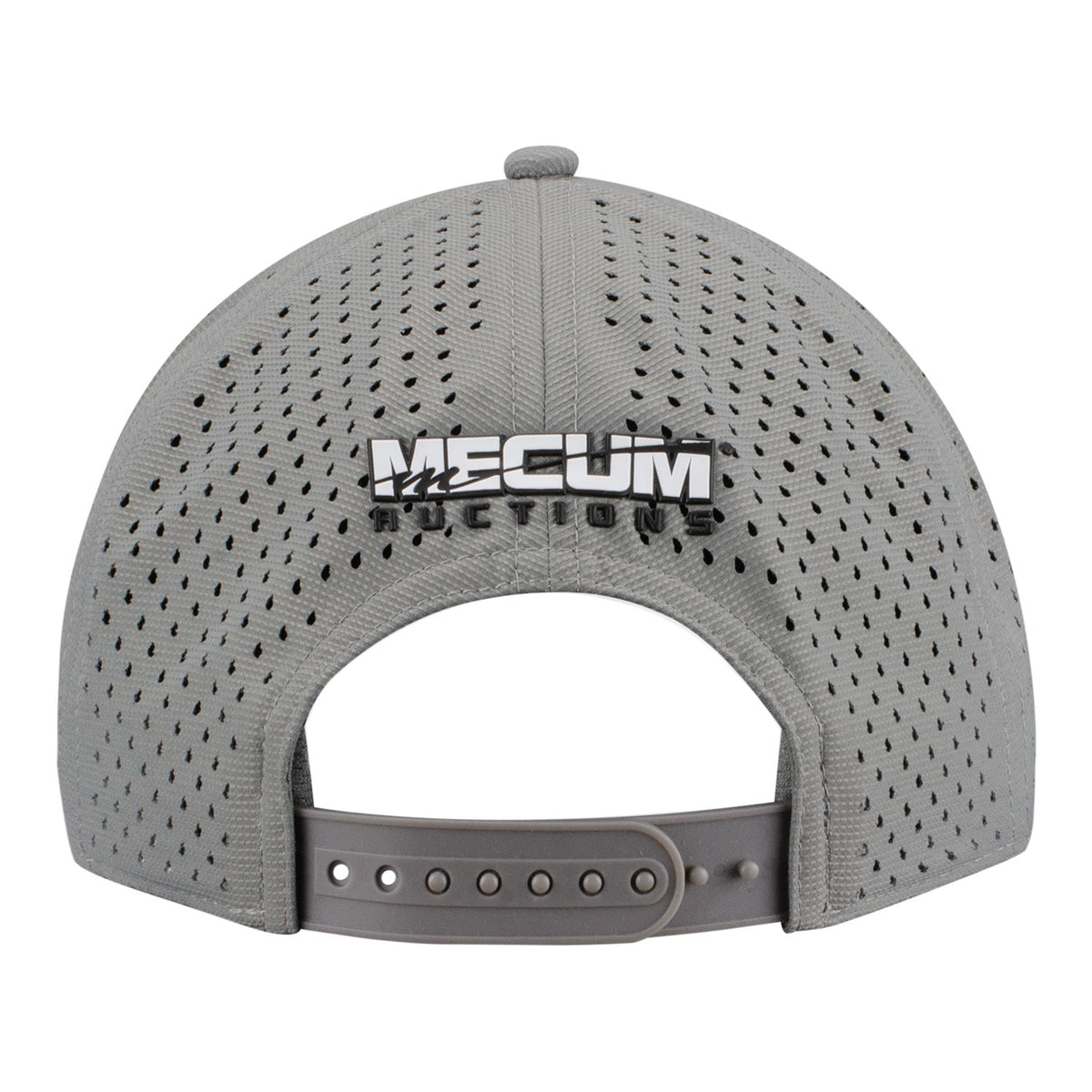 Mecum Auctions Performance Hat in Grey - Back View
