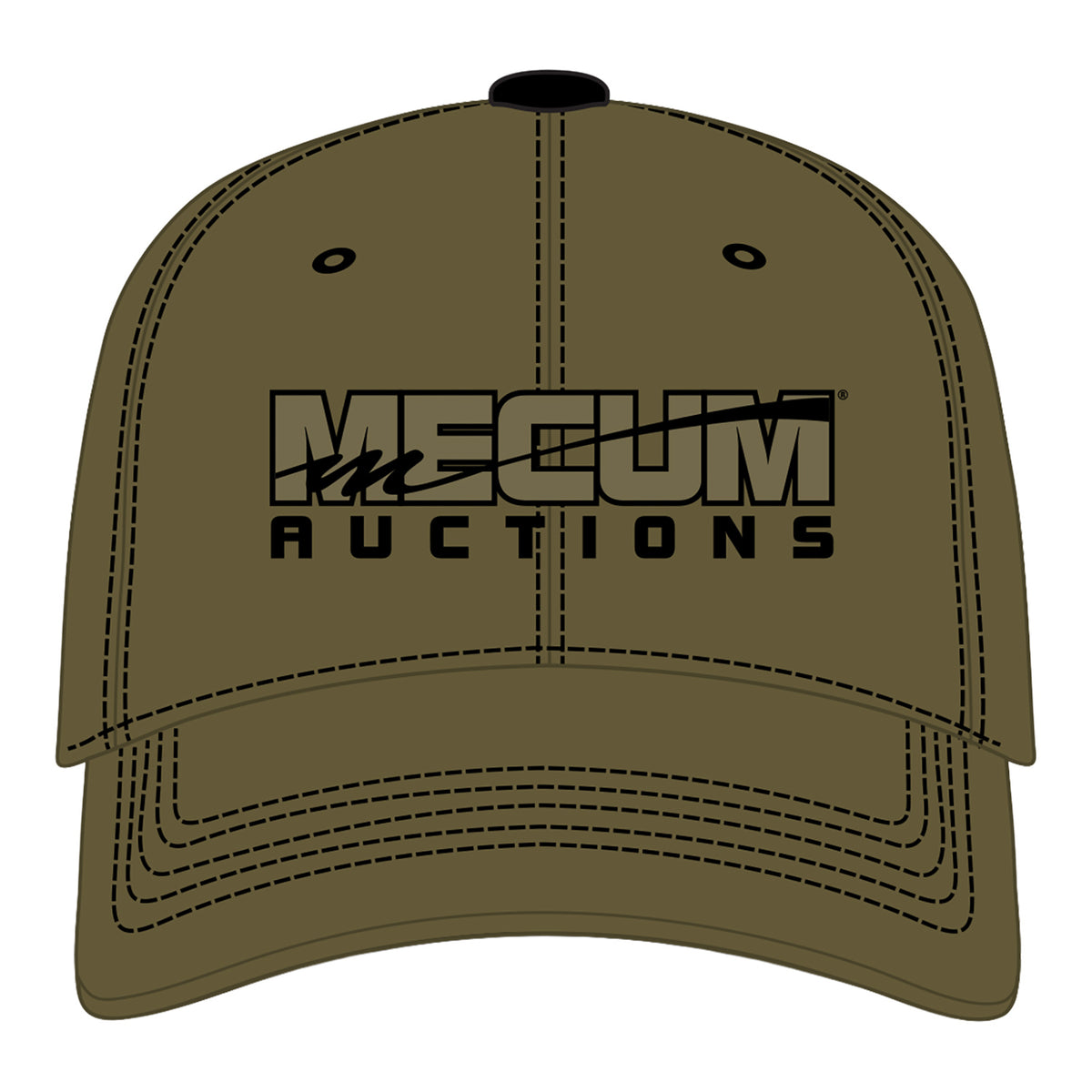 Mecum Auctions Americana Military Hat in Green - Front View