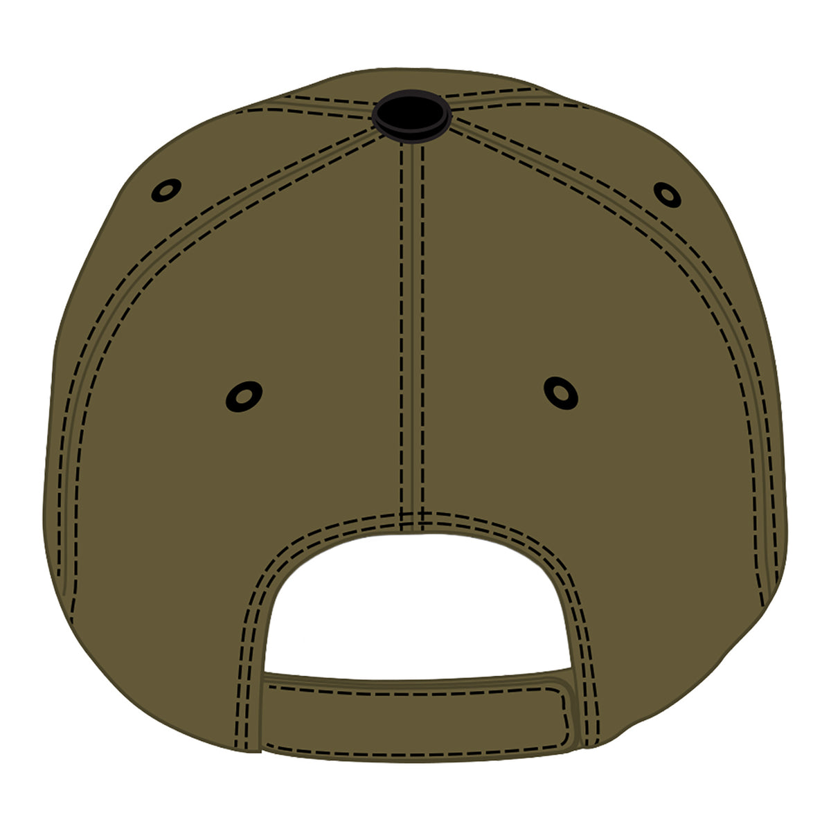 Mecum Auctions Americana Military Hat in Green - Back View