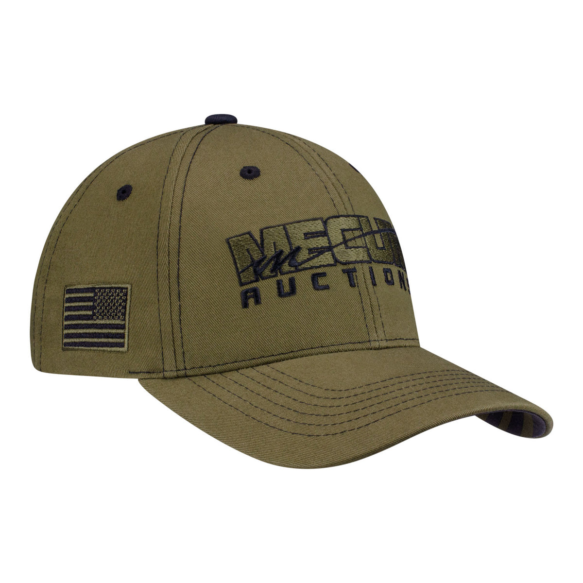 Mecum Auctions Americana Military Hat in Green - Front right View