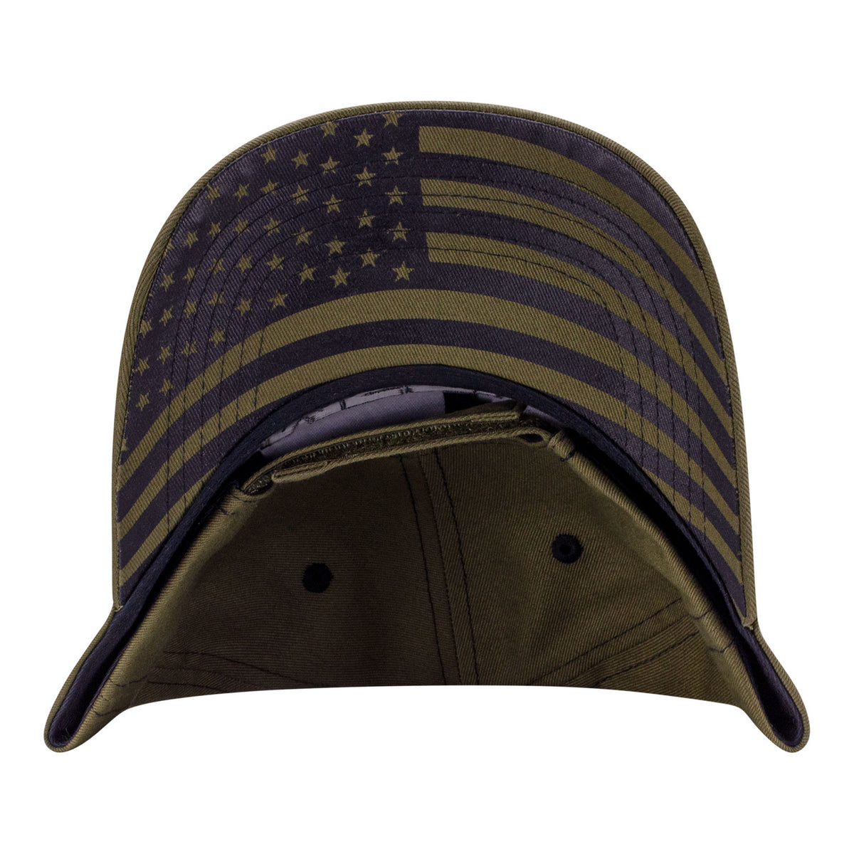 Mecum Auctions Americana Military Hat in Green - Underbrim View
