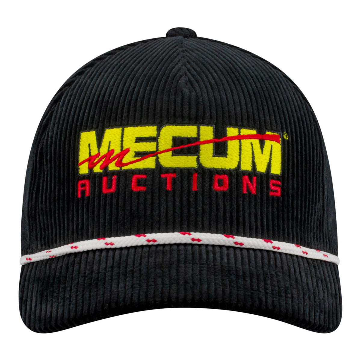 Mecum Auctions Corduroy Rope Hat in Black - Front view