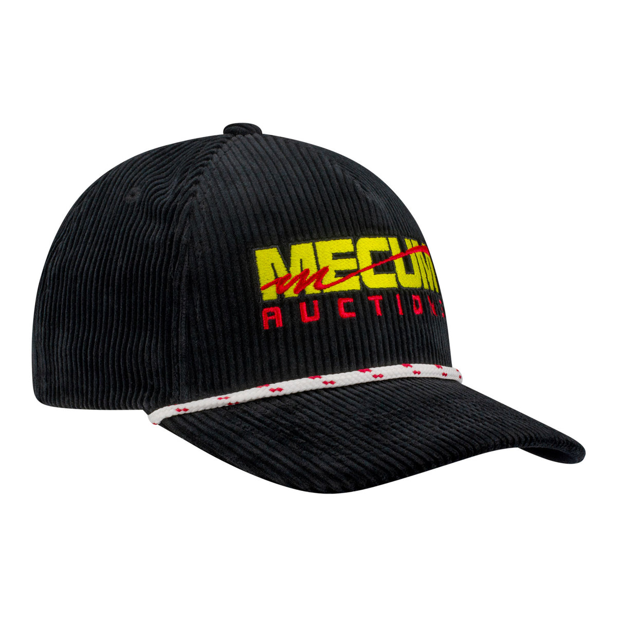 Mecum Auctions Corduroy Rope Hat in Black - Front Right View