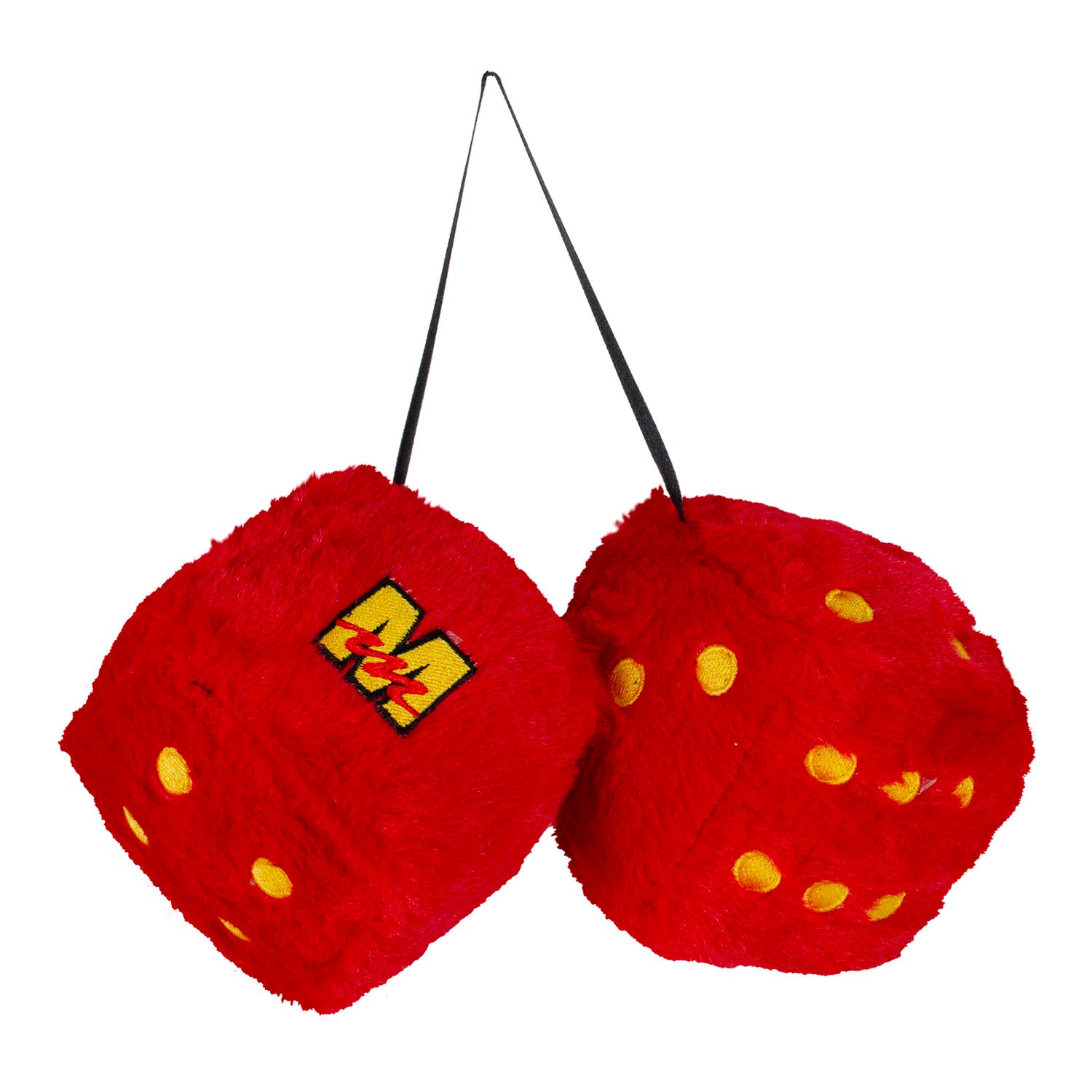 Mecum Auctions Fuzzy Plush Dice - Front View
