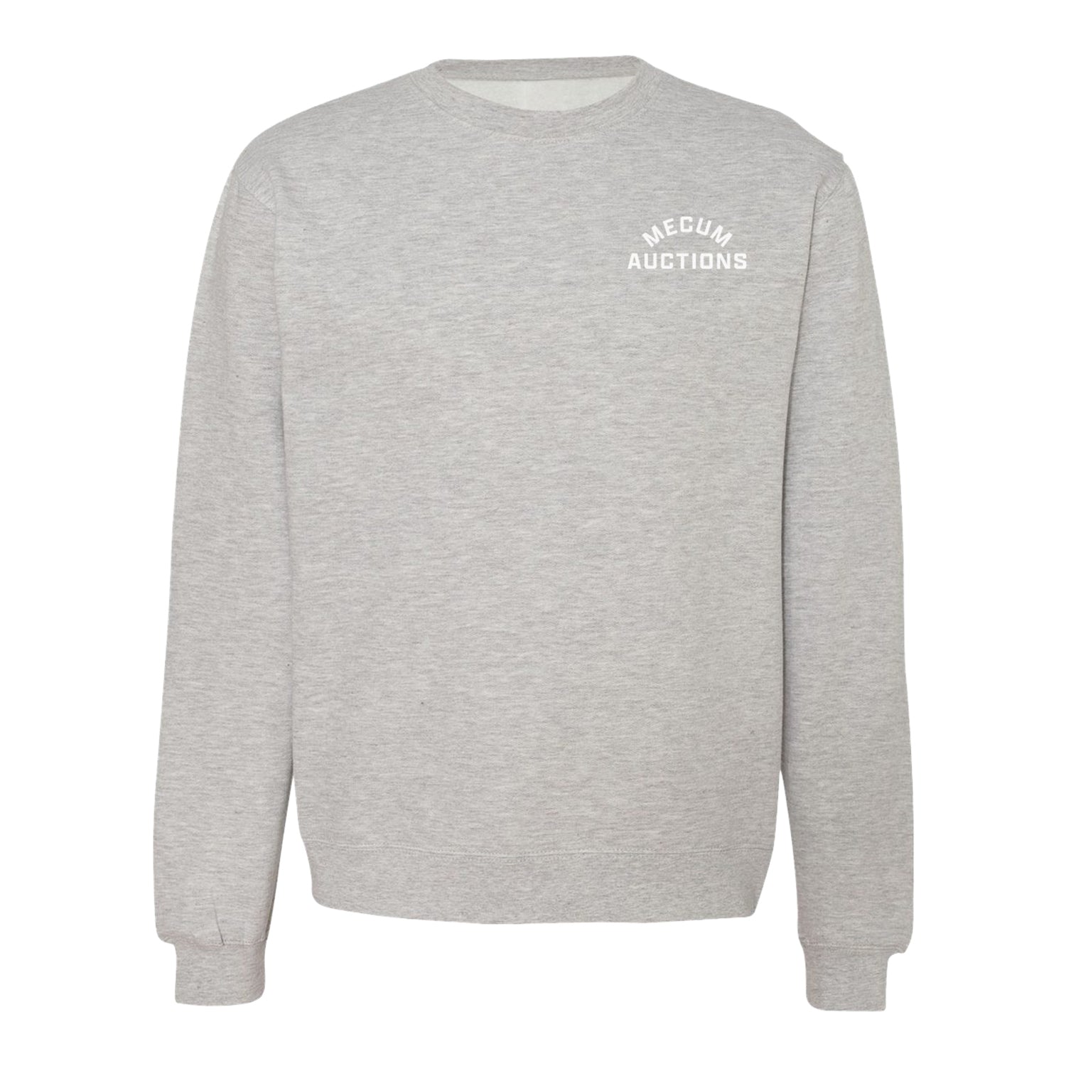 Mecum Auction Heather Grey Crewneck Sweatshirt - Back View