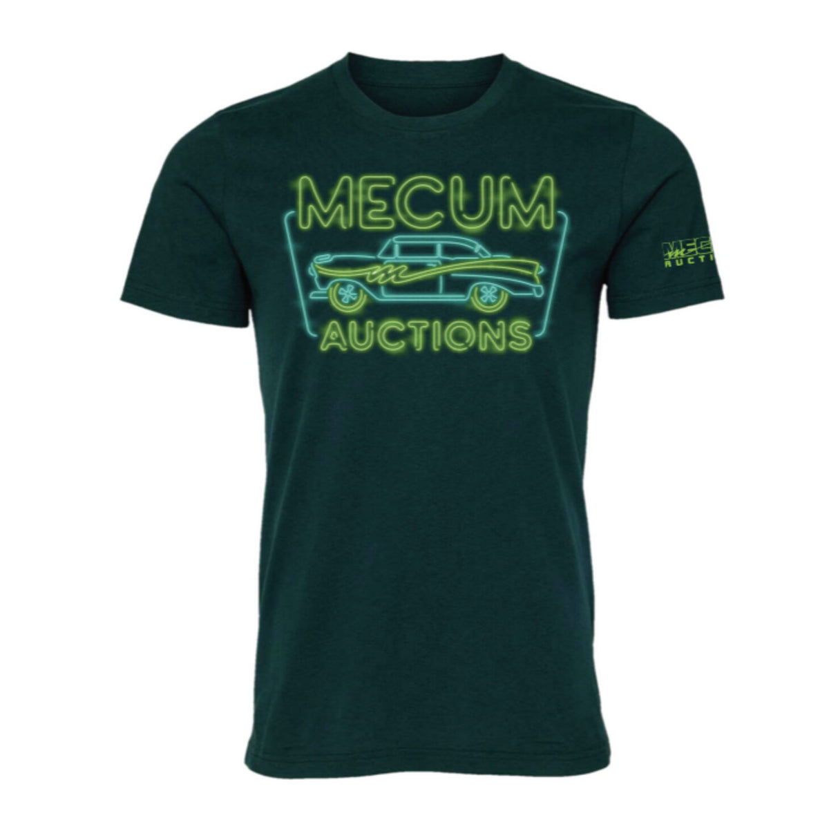 Mecum Auction Atlantic Green Neon Sign T-Shrit