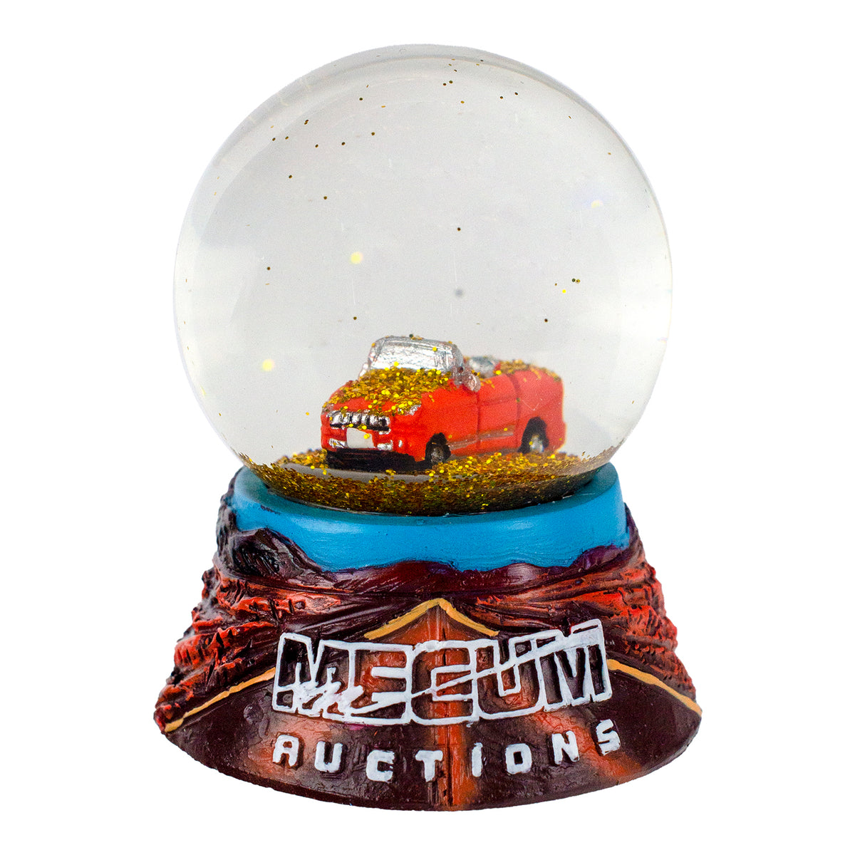 Mecum Auction Mini Snowglobe - Front View not Shaken