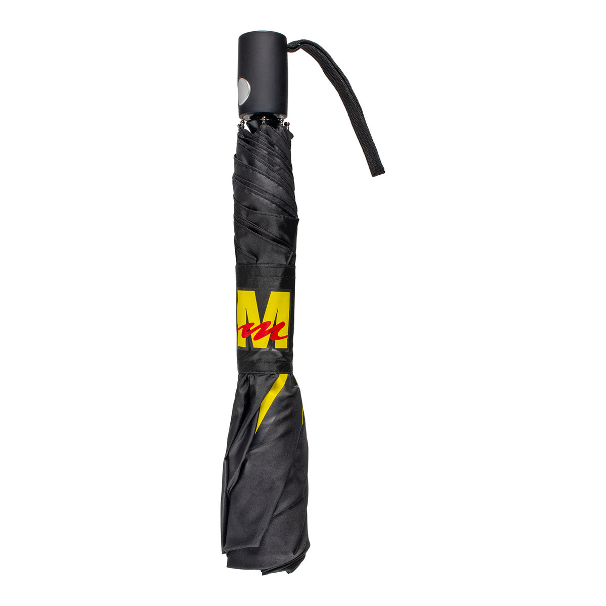 Mecum Auction Black Collapsible Umbrella in Black - Front View