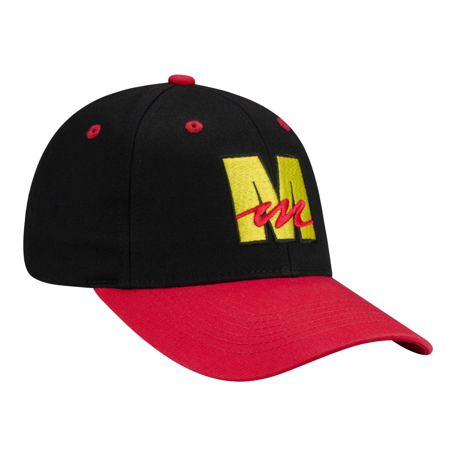 Mecum Auction Youth Black Structured Hat - Angled Left Side View