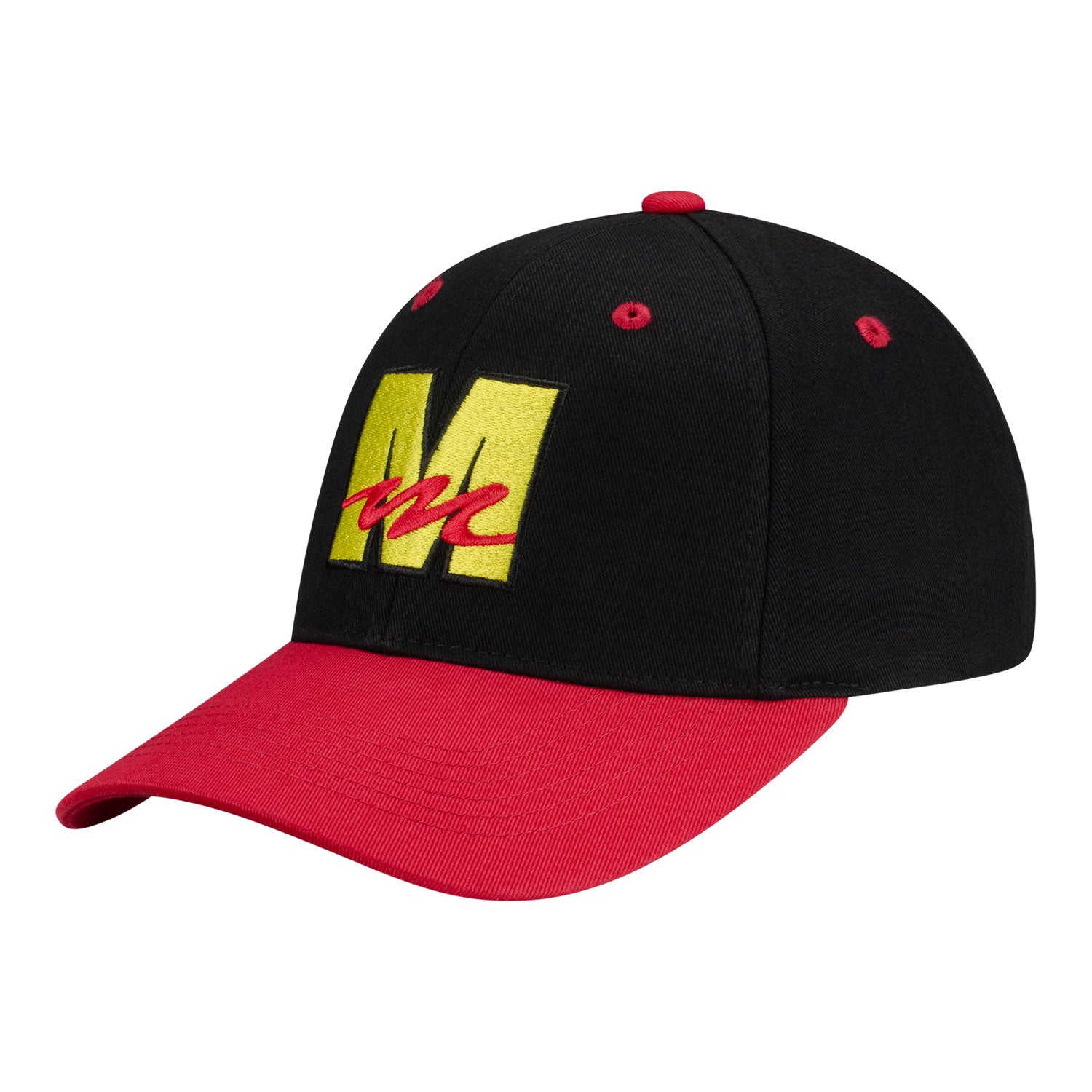 Mecum Auction Youth Black Structured Hat - Angled Left Side View