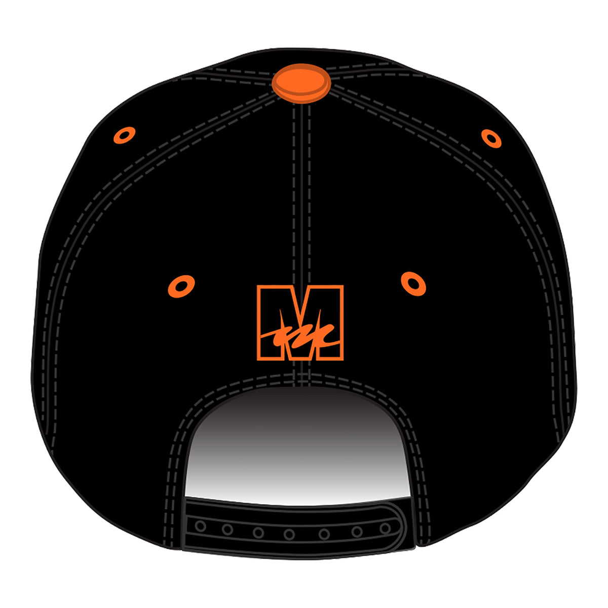 Mecum Auction Angry Camaro Youth Hat in Black - Back View